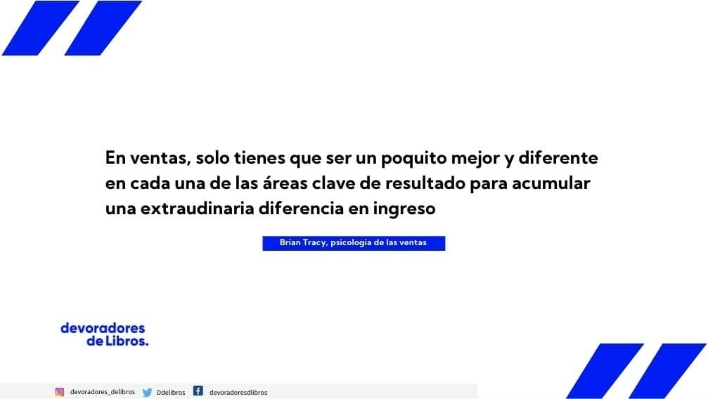 Frase Brian Tracy  psicologia de las ventas