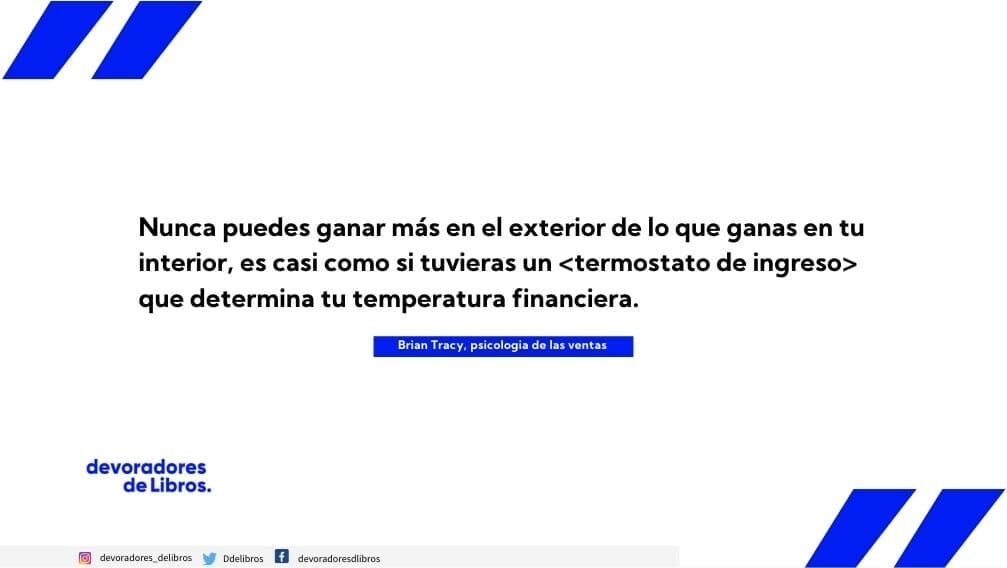 Frase Brian Tracy  psicologia de las ventas