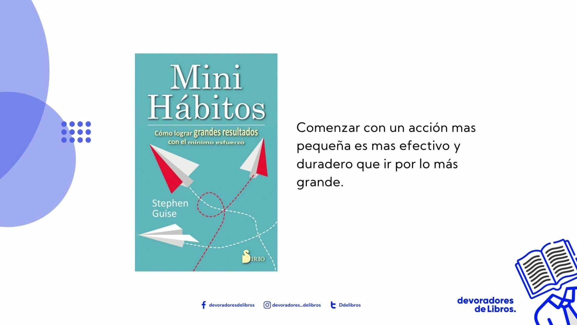 Portada del libro mini habitos de stephen guise