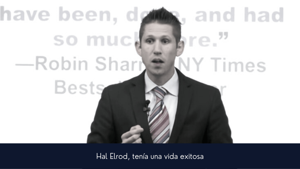 Hal Elrod exitoso vendedor en empresa de marketing