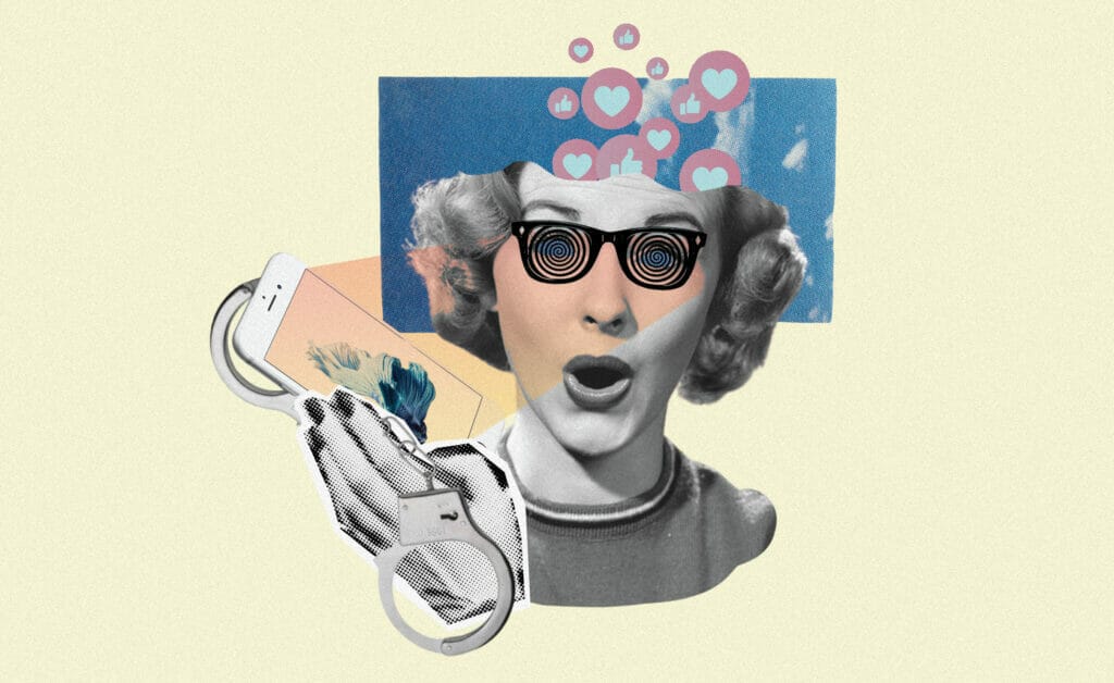 personas exclavos a sus telefonos