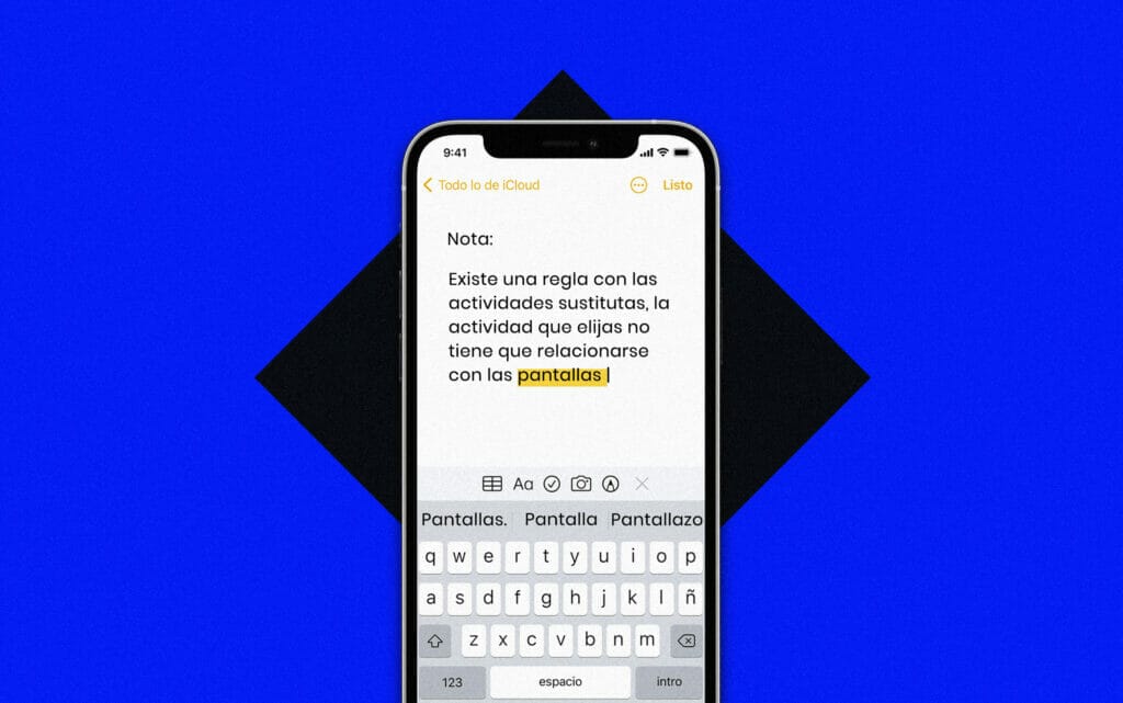 Regla de las actividades sustitutas del detox digital, Olga González