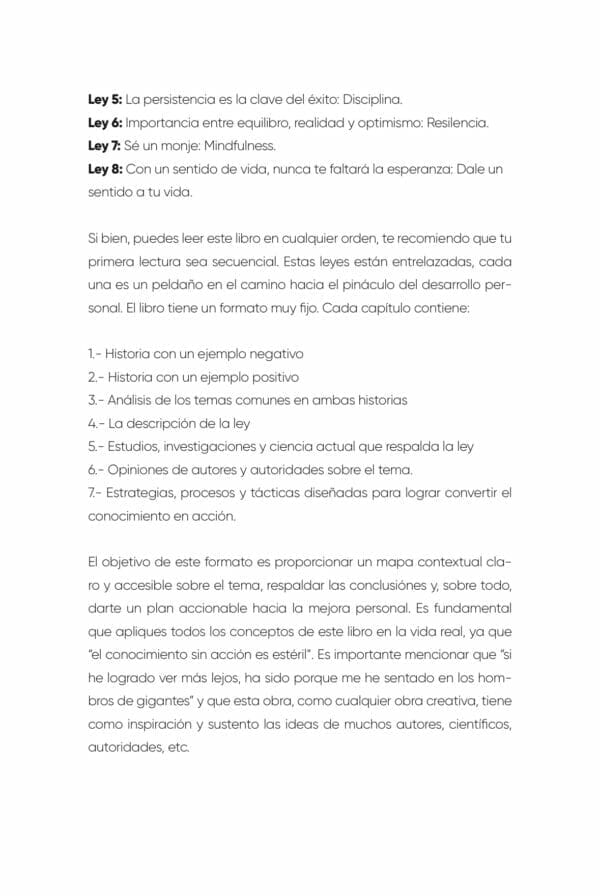Las 8 leyes del desarrollo personal pasta blanda - Image 3