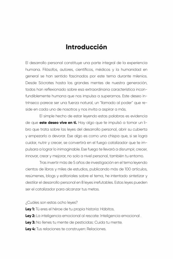 Las 8 leyes del desarrollo personal pasta blanda - Image 2